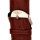 Wrist Watch Band Rose Gold 0 15/16in Polished Lock, Red Brown Leather Croco