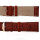Wrist Watch Band Rose Gold 0 15/16in Polished Lock, Red Brown Leather Croco