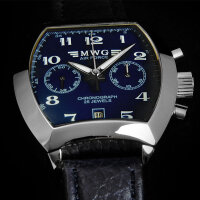 Chronograph Mwg Air Force Blue Tonneau 3133 Poljot Analog Watch By MakTime