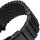 22 24·Milanaise Watchband Black Mesh Extra Solid Band Stainless Steel Watch