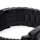 22 24·Milanaise Watchband Black Mesh Extra Solid Band Stainless Steel Watch