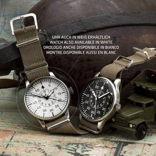 Aviation Aviator Watch B-Watch Big Military Observation Luftwaffe Pilot  W 