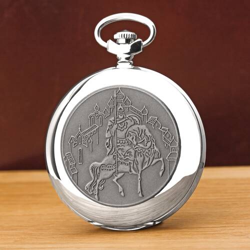 Pocket Watch Sagenheld Ilja Muromez Russian Analog Watch Molnija 3602