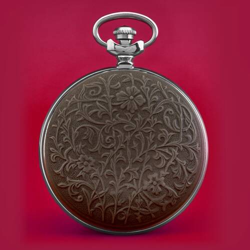 Taschenuhr EROTIK GARTEN EDEN - Liebespaar Romantik - MOLNIJA 3602 russische Uhr