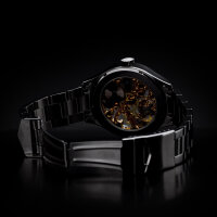 Skeleton Watch Unisex Mechanical Caliber 3602 Molnija Hand-Decorated Gold Plated
