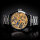 Skeleton Watch Unisex Mechanical Caliber 3602 Molnija Hand-Decorated Gold Plated