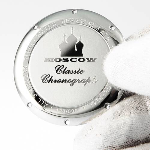 Poljot 31681 Chronograph MOSCOW CLASSIC russische mechanische Uhr Saphirglas
