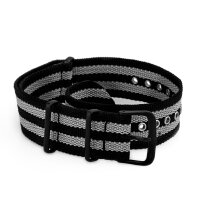 NATO Uhrenarmband Textil Stoff Nylon 16 18 22 24 Durchzugsband Militär