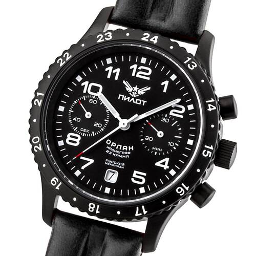 Pilot Orlan Chronograph Poljot 3133 Aviator Watch Hand Wound Russian Watch