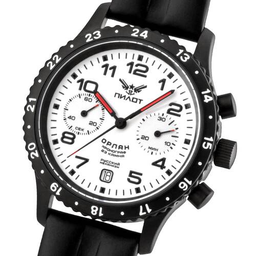 Pilot Orlan Chronograph Poljot 3133 Aviator Watch Hand Wound Russian Watch