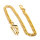 Taschenuhrkette Uhrenkette Taschenuhr Kette gold Karabiner und Klemme NEU!