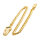 Taschenuhrkette Uhrenkette Taschenuhr Kette gold Karabiner und Klemme NEU!