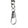 Taschenuhrkette Uhrenkette Taschenuhr Kette silber Karabiner und Klemme NEU!