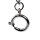 Taschenuhrkette Uhrenkette Taschenuhr Kette silber Karabiner und Klemme NEU!