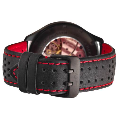 Watchband Lorica Ipb Black Watertight Red Black High-Tech Perfo Aviator Watch 24 BIP red