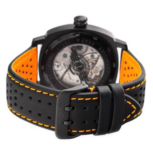 Watchband Lorica Ipb Watertight Orange Black High-Tech Perfo Watch Aviator Watch