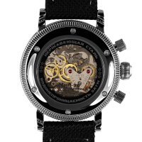 PILOT MiG-15 Poljot 3133 Chronograph russische mechanische Uhr Fliegeruhr