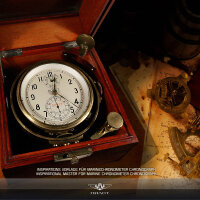 6XM Marine Schiffschronometer Armbanduhr Uhr Poljot 3133 Chronograph Russland