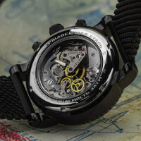 Pilot P-Sports 43.F 31681 Poljot Russian Analog Watch Chronograph Milanaise