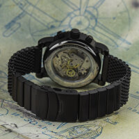 Pilot P-Sports 43.F 31681 Poljot Russian Analog Watch Chronograph Milanaise