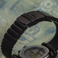 Pilot P-Sports 43.F 31681 Poljot Russian Analog Watch Chronograph Milanaise