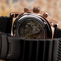 PILOT P-SPORTS 43.G 31681 Chronograph russisch mechanisch + Milanaise Armband