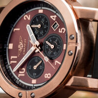 PILOT P-SPORTS 43.G 31681 Chronograph russisch mechanisch + Milanaise Armband