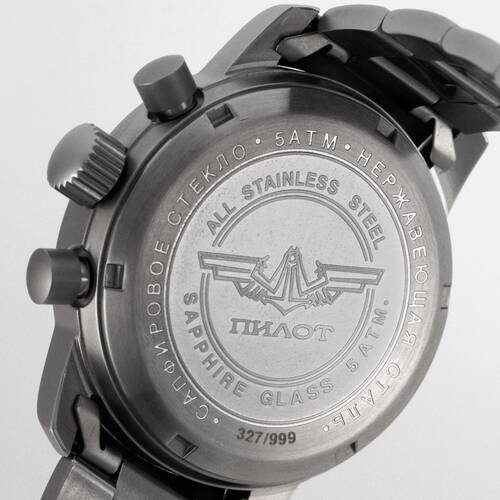 PILOT SOKOL | Poljot 31681 Russian mechanical Aviation chronograph Saphire
