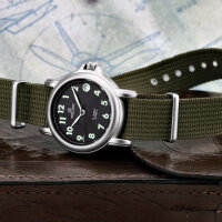 Kaliber POLJOT 2614 Miltary Aviator Fliegeruhr 38mm Handaufzug Russland NOS