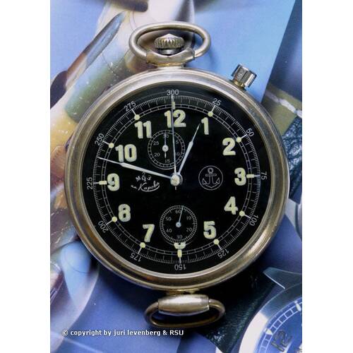 POLJOT 2MWF alte russische kirova military marine B-Uhr vintage russian watch