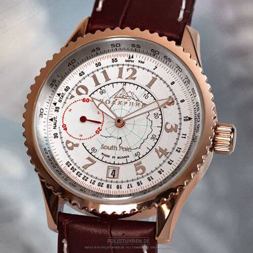 POLJOT 3105 POLARNIK Russian mechanical watch 3105/00741025 Rechenschieber Uhr
