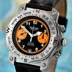 POLJOT 3133 Fliegerchronograph russische mechanische Uhr...
