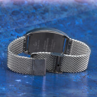 Poljot Chronograph 31679 Moon Phase Watch Russian Mechanical Mesh + Glass Bottom