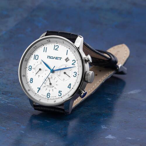 Poljot 31681 Journey Classic Russian Mechanical Chronograph Watch