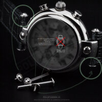 Poljot Basilika 2 Spring Bars, Screws Silver - Spare Bracelet For Russian Watch