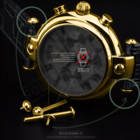 Poljot Basilika 2 Spring Bars, Screws Gold - Spare Bracelet For Russian Watch