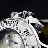 Poljot 3133 COMBAT mechanischer Chronograph russische Uhr Leuchtzifferblatt NOS