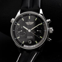 Poljot Civil Chronograph 3133 Russian Mechanical Aviation Watch Time Zone