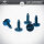 spare part 2 pcs MOLNIJA 3602 3603 Ornamental screws Set 2 Pieces blued