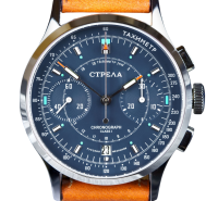 Chronograph Strela Poljot 3133 Mens Watch Space Watch Sapphire Cosmos CO38CYB-S