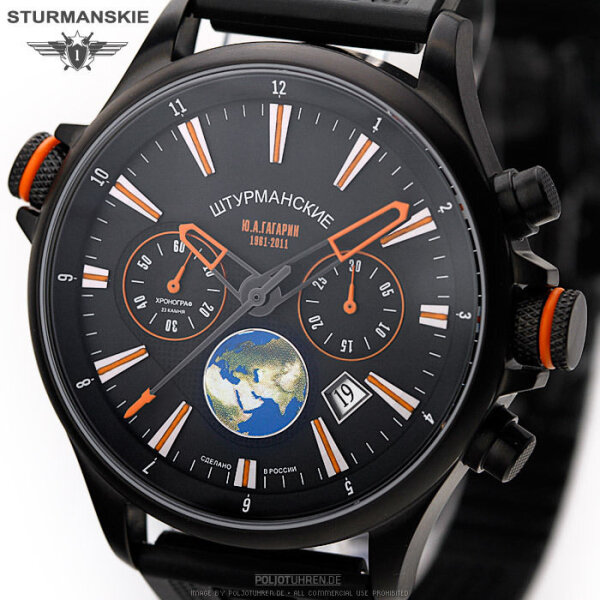 STURMANSKIE 3133/1394545 | Russian Chronograph 3133 Yuri Gagarin 1961-2011