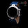 Watch Strap Blue Poljot Basilika 20mm With Clipping Alligator Croco Embossing