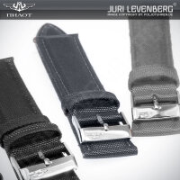 UHRENBAND Textilband Armband PU Textil aussen hautfarben...