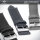 UHRENBAND Textilband Armband PU Textil aussen hautfarben innen 20 mm GRAU