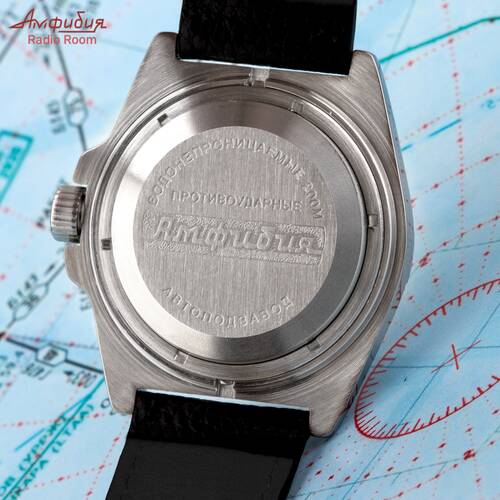 Vostok Radio Room Automatic 2415 110650 Diver Watch from Russia 20 Atm
