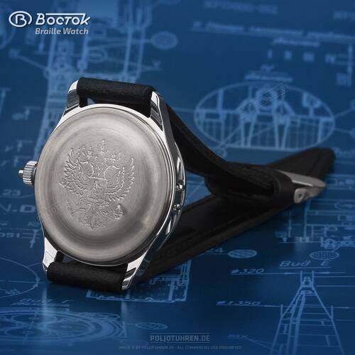 Tactile Watch for the Blind Braille Watch Vostok-T 491210 Hand Wound Mechanical