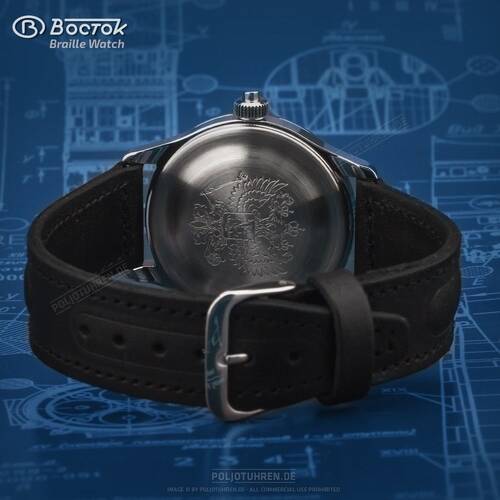 Tactile Watch for the Blind Braille Watch Vostok-T 491210 Hand Wound Mechanical