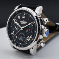 Poljot Uhr 31681 Chronograph mechanisch Russland LETZTE auf Lager + Box