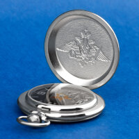 Taschenuhr MOLNIJA 3602 Russische MILITÄRKRÄFTE Mechanisch "Dienst am Vaterland"