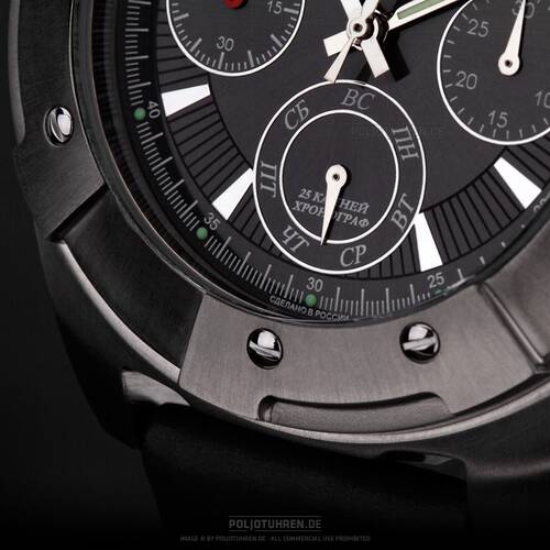 Chronograph Majestic Ash Poljot 31677 Titan MakTime Russian Watch Mechanical